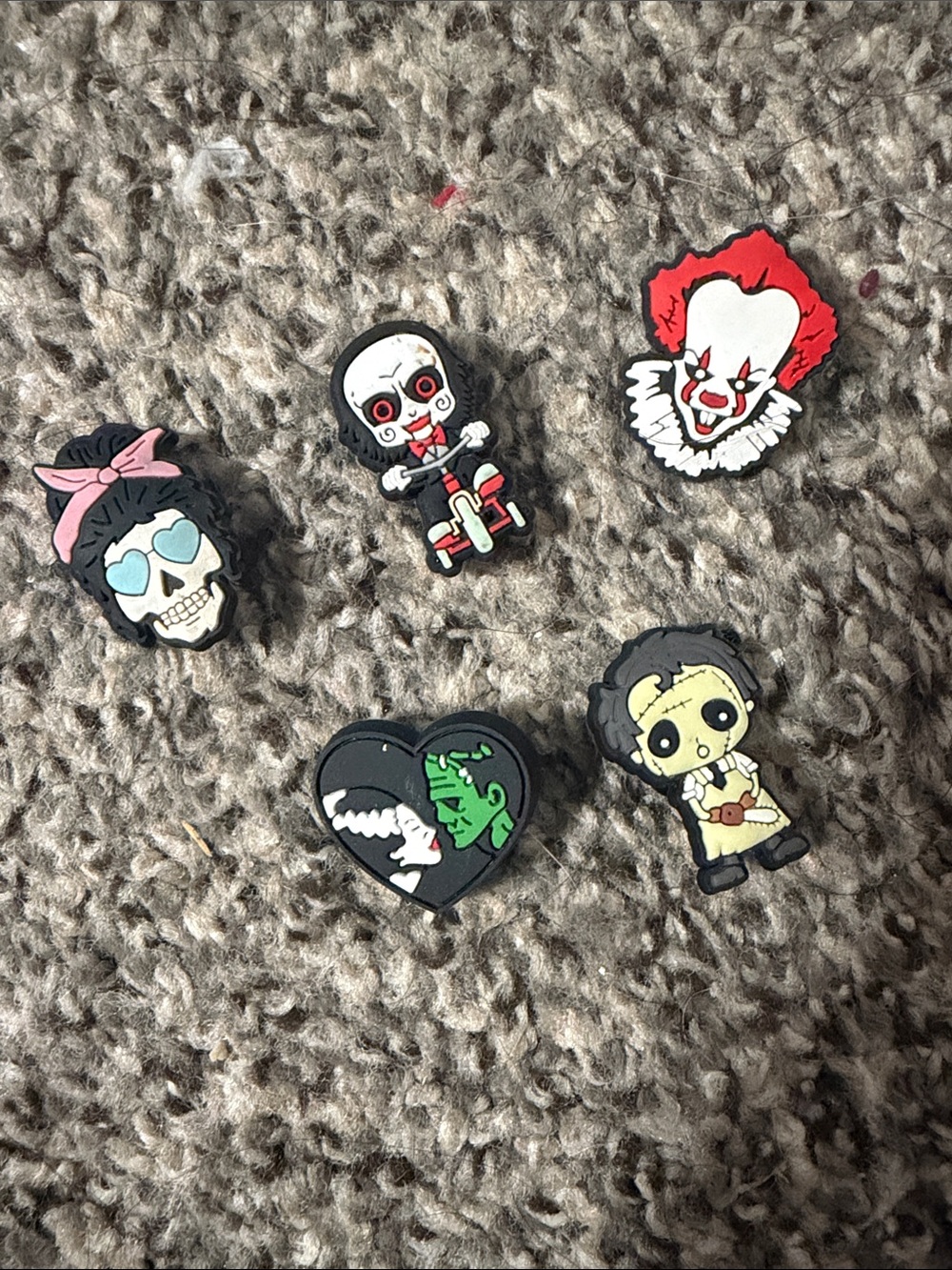 Horror Character Shoe Charms Set
